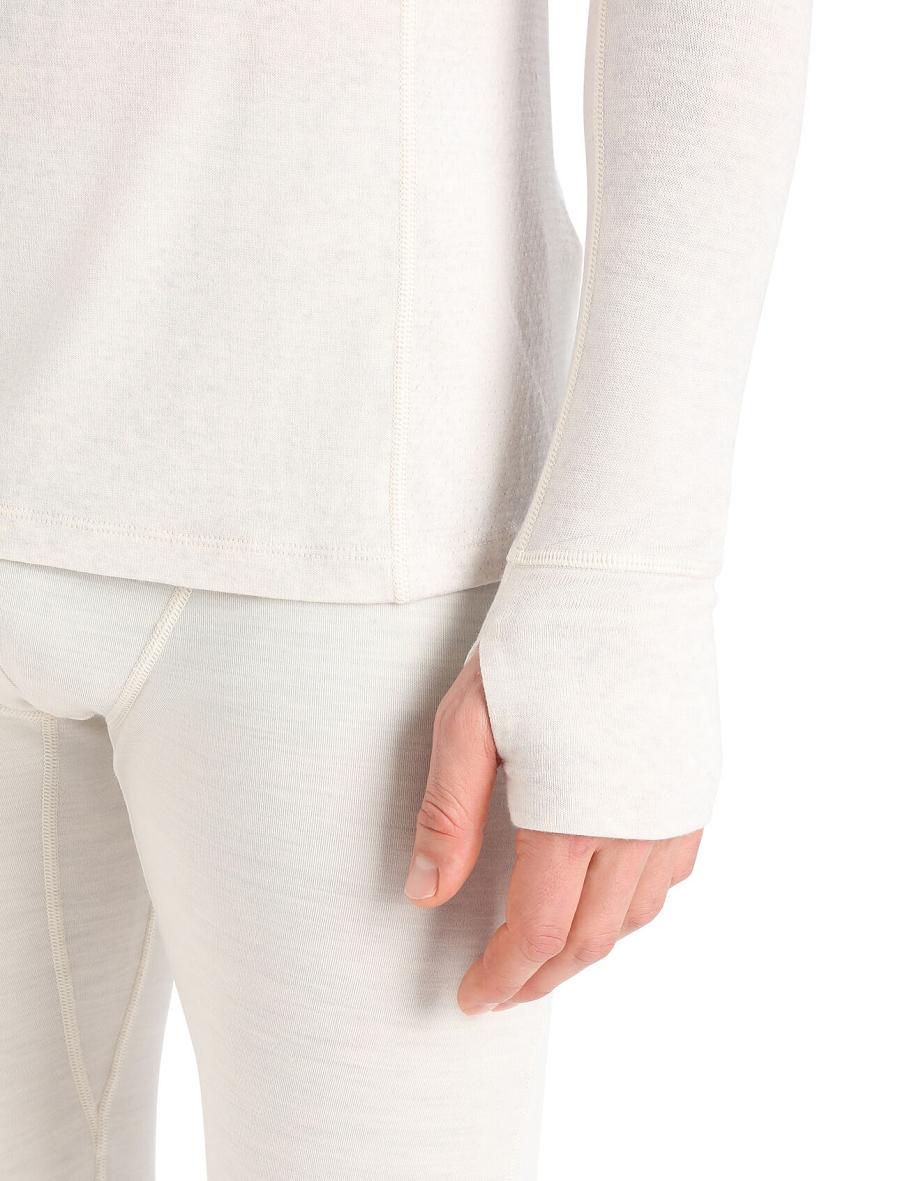 Base Layers Icebreaker ZoneKnit™ Merino Insulated Long Sleeve Hoodie Homme Blanche | FR 1328FDNM